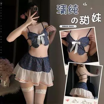 Сексуальное белье маленькая грудь кампус сексуальная пижама косплей форма для старшеклассников студенческий костюм без страсти 2787 average size (80-60kg)