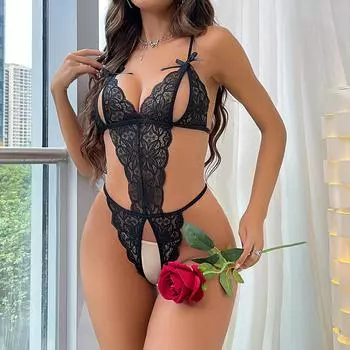 Сексуальное белье, нижнее белье перспектива сексуальный комбинезон, кружевной секс комбинезон S