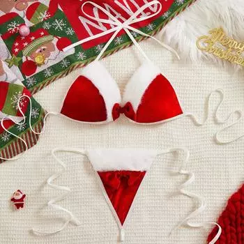 Сексуальное белье Рождественский наряд, Рождественский костюм женский косплей униформа соблазн, Рождественский косплей S