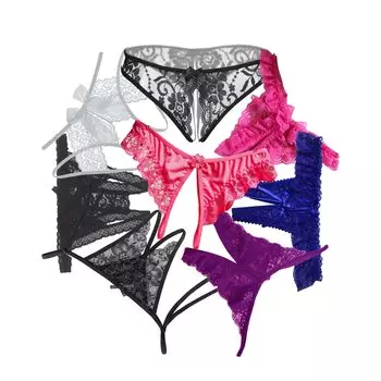 Сексуальное белье с дырками стринги сексуальное нижнее белье со случайными озорными трусиками с трусиками с сексуальными трусиками с красной нитью эротический эротический случайный набор