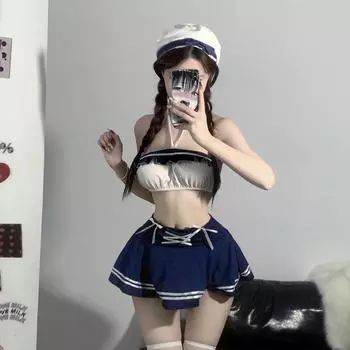 Сексуальное белье сексуальная маленькая грудь соблазнение выдолбленная свободная промежность чистое желание студенческая страсть косплей Average Size [80-60kg]