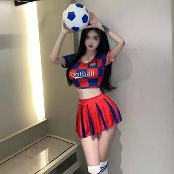 Сексуальное белье сексуальное футбольное детское студенческое униформа для черлидинга соблазнение раздельный костюм чистое желание COS average size