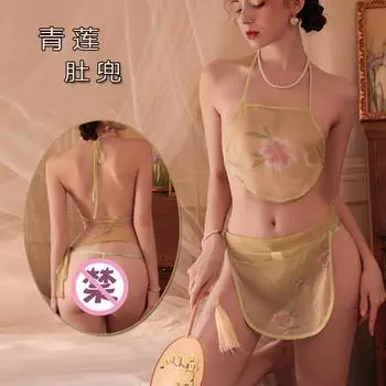 Сексуальное белье сексуальное кровать страсть свободный живот карман костюм маленькая грудь чистое желание античный униформа соблазн One size