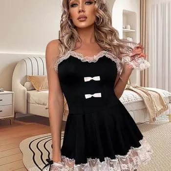 Сексуальное белье, сексуальный косплей горничная униформа горничной соблазнение S