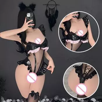 Сексуальное боди-чулок, сексуальные костюмы для косплея, эротическое боди, женская одежда для ролевых игр, сексуальные колготки, нижнее белье, открытое женское нижнее белье XXS