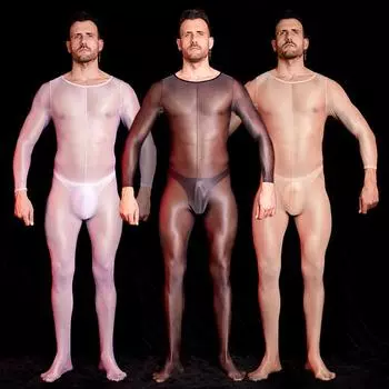 Сексуальное боди с масляным блеском, прозрачное боди для мужчин, комбинезон с открытой промежностью, прозрачный комбинезон для мужчин, костюмы для взрослых XXX, секс-порно, ролевые игры One Size