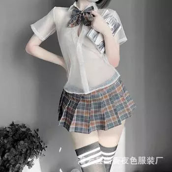 Сексуальное JK Pure Эротическое нижнее белье Одежда Campus Женская униформа Страсть Флирт Свободный Соблазн Пижамный комплект One size