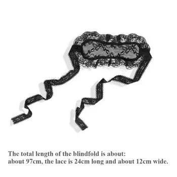 Сексуальное кружевное белье Маска для глаз для женщин Ажурная повязка для глаз Экзотическая одежда Костюмы для косплея Аксессуары Повязка на глаза One Size чёрный