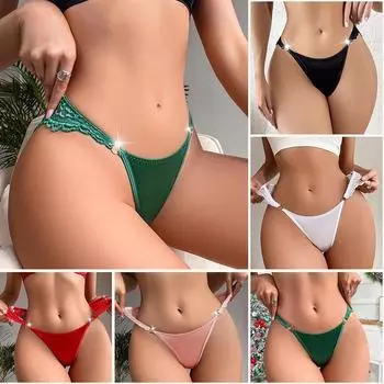 Сексуальное кружевное нижнее белье для женщин, шорты, женское нижнее белье, легкие мягкие кружевные трусики с низкой талией, хипстерские трусы, эластичные бесшовные трусы-бикини M чёрный