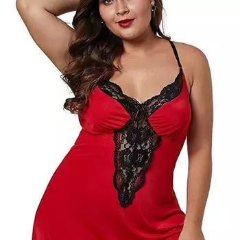 Сексуальное кружевное нижнее белье и пижамы, сочетающие в себе европейский и американский стили, с V-образным вырезом для создания соблазнительного образа. XL вино красного