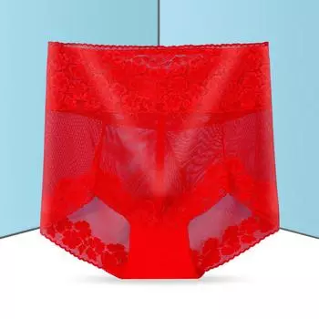 Сексуальное кружевное нижнее белье с высокой талией для женщин с бесшовными утягивающими живот трусиками большого размера с полыми треугольными чашечками L белый