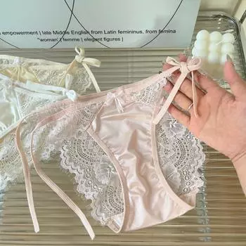 Сексуальное кружевное нижнее белье с трусиками кружевные бретели высокое женское нижнее белье Feel High Slit Pure Desire трусики с низкой талией L чёрный