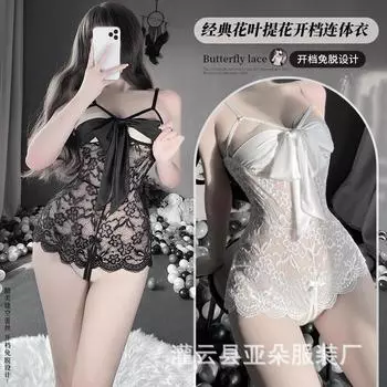 Сексуальное кружевное прозрачное нижнее белье, сексуальное чистое желание, открытая страсть, женский цельный костюм, пижама для сна, искушение one size fits all
