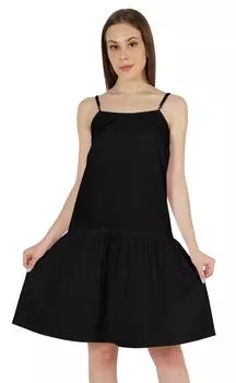 Сексуальное летнее платье-миди Inkmeso для женщин с регулируемым ремнем, короткое пляжное платье 3X-Large чёрный