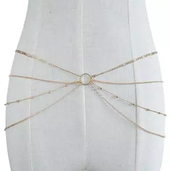 Сексуальное многослойное ожерелье на талии живота, цепочка для тела, летнее пляжное бикини, ювелирные изделия