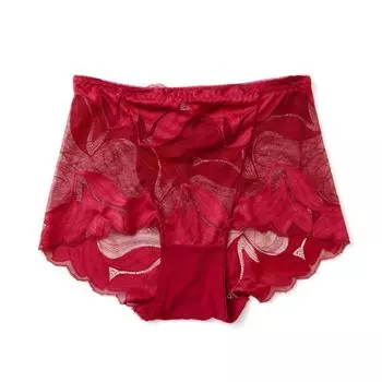 Сексуальное мягкое кружевное бесшовное нижнее белье, женское удобное нижнее белье, трусы с высокой талией L чёрный