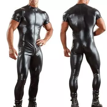 Сексуальное мужское соблазнительное сисси-молния, сиамское нижнее белье, боди, трусы, одежда для сна L