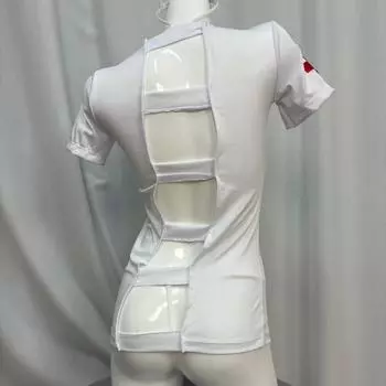Сексуальное нижнее белье Белый Косплей Взрослый Доктор Сексуальная Женщина Медсестра Карьера Костюм One size fits all [recommended 80-60kg]