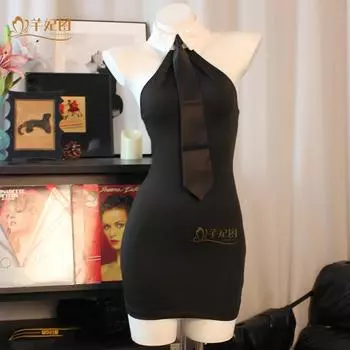 Сексуальное нижнее белье чистая похоть форма секретаря французская рука юбка без спины горячая страсть One Size