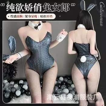 Сексуальное нижнее белье чистое желание маленькая грудь показывает большой открытый механизм бесплатно кролик кровать униформа комплект 2442 M (80-57.5 kg)