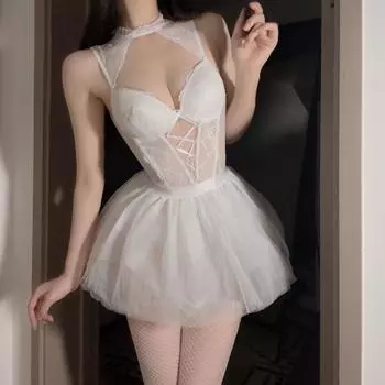 Сексуальное нижнее белье Domila, сексуальный корсет, стальной поднос, хлопковая прокладка, сборка, два комплекта одежды, жилет с подтяжками, юбка F148 average size