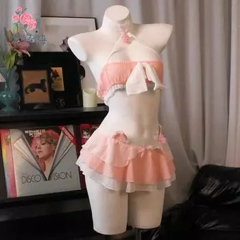 Сексуальное нижнее белье горничной милый горячий соблазн кошка бесплатное чистое желание горничная One size