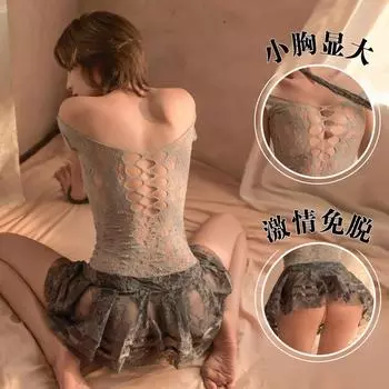 Сексуальное нижнее белье горячее прозрачное настроение униформа сексуальная пижама чистая страсть полуночный шарм комбинезон One size