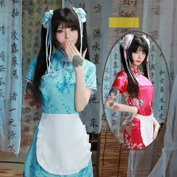 Сексуальное нижнее белье китайская девушка чонсам страсть свободная чистое желание повар униформа косплей костюм женский One Size