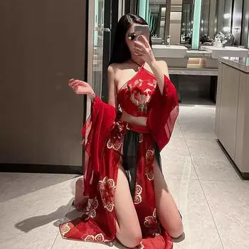 Сексуальное Нижнее Белье, Китайский Костюм, Древний Чонсам, Униформа, Соблазнение в Постели, Костюм Страсти, Экстремальное Женское Соблазнение, Платье Феи