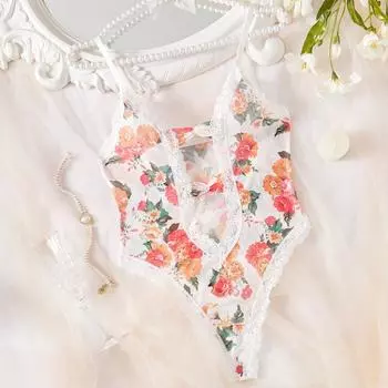 Сексуальное нижнее белье комбинезон перспектива сексуальный комбинезон кружево секс комбинезон S белый