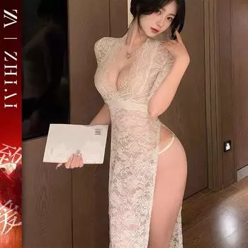 Сексуальное нижнее белье косплей бесплатная униформа кружево большой размер ночная рубашка соблазнение королевская сестра секретарь наряд горячий прозрачный наряд One size fits all [80-50kg]