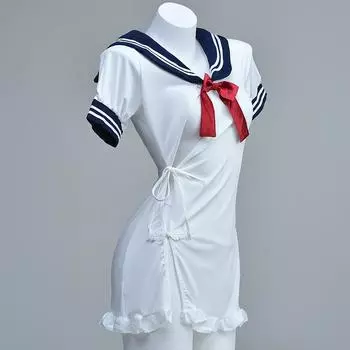 Сексуальное нижнее белье косплей чистое желание медсестра колледж ветер матроска милый One Size