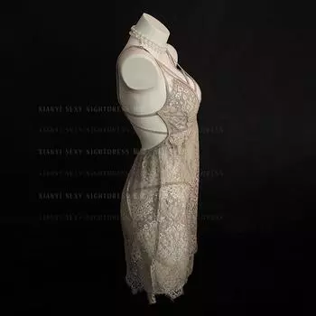 Сексуальное нижнее белье кружево чистое желание перспектива маленькая грудь высококачественная пижама кровать воздержание сексуальная ночная рубашка One size
