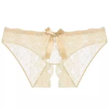 Сексуальное нижнее белье кружево цветущей сливы сексуальное с открытой промежностью свободный бант сексуальные трусики женское искушение N One size