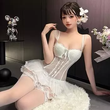 Сексуальное нижнее белье, маленькая грудь, большие грудные вкладыши, жилет, корсет принцесса, кружевные соблазнительные подвязки, женщины One Size