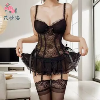 Сексуальное нижнее белье одежда сексуальное чистое желание женская страсть перспектива кружевной жилет M [80-60kg] (sticker code)