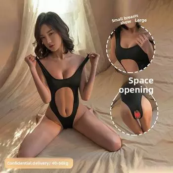 Сексуальное нижнее белье Открытая папка Onesie Flirting Passion Seduction Set Прозрачная открытая пижама Женская униформа Seduction One size