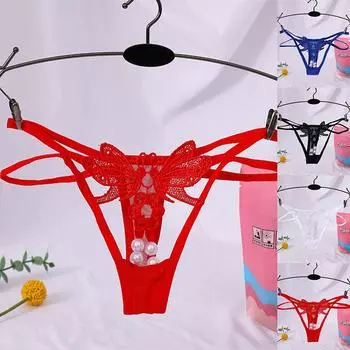 Сексуальное нижнее белье Прозрачное нижнее белье Женские стринги L