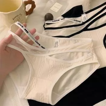 Сексуальное нижнее белье Pure Desire для женщин, тонкий дизайн талии с полыми трусиками, удобные дышащие бесшовные женские треугольные трусики L розовый