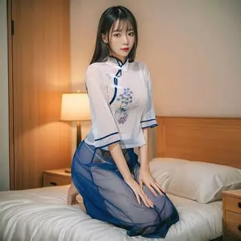 Сексуальное нижнее белье ретро Республика Китай студенческий стиль униформа открытая передача свободная от страсти искушение нижнее белье one size fits all