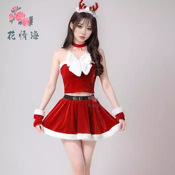 Сексуальное нижнее белье Рождество чистая похоть сексуальный милый кролик Рождественская страсть бесплатно average size