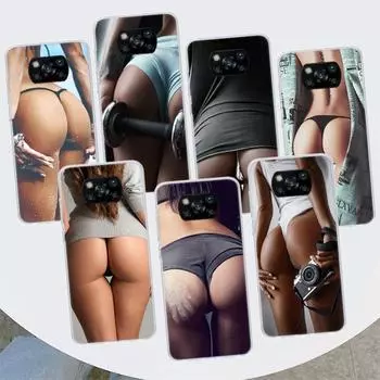 Сексуальное нижнее белье с задницей, бикини, женский чехол для телефона для девочек для Xiaomi Poco X3 GT X4 NFC M4 Pro M3 M2 F3 F2 F1 Mi Note 10 A3 A2 Lite A1 CC9E Xiaomi Poco X3