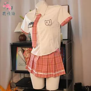 Сексуальное нижнее белье Сексуальная студенческая JK-форма Плиссированная юбка Косплей Горячая страсть One size