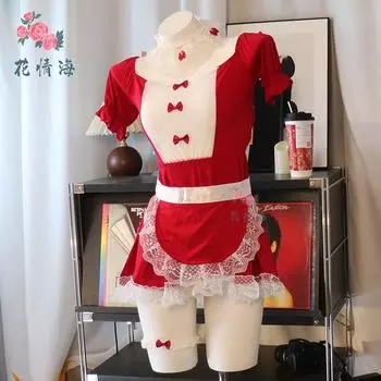 Сексуальное нижнее белье Сексуальная горничная Открытая Свободная Горничная Горячее Соблазнение Косплей Пакет One Size