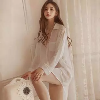 Сексуальное нижнее белье сексуальная рубашка в стиле бойфренда перспектива горячее искушение рубашка one size fits all