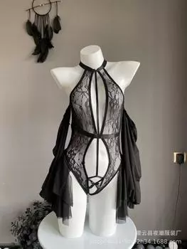 Сексуальное нижнее белье сексуальная перспектива страсть соблазнение кружевной комбинезон перспектива дразнящий флирт пижамы женщины 2627 average size