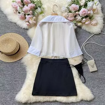 Сексуальное нижнее белье сексуальная перспектива кардиган униформа соблазн сексуальная юбка бедра секретарша платье женский OL S