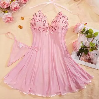 Сексуальное нижнее белье Сексуальная сексуальная одежда Кружева сетка Сращивание перспектива секс платье S