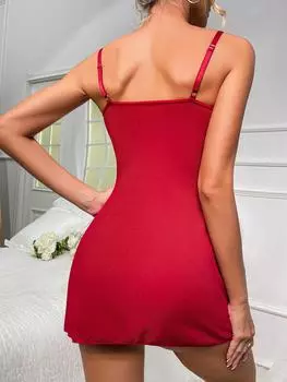 Сексуальное нижнее белье Сексуальная сексуальная одежда Кружева сетка Сращивание перспектива секс платье S