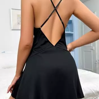 Сексуальное нижнее белье Сексуальная сексуальная одежда Кружева сетка Сращивание перспектива секс платье S